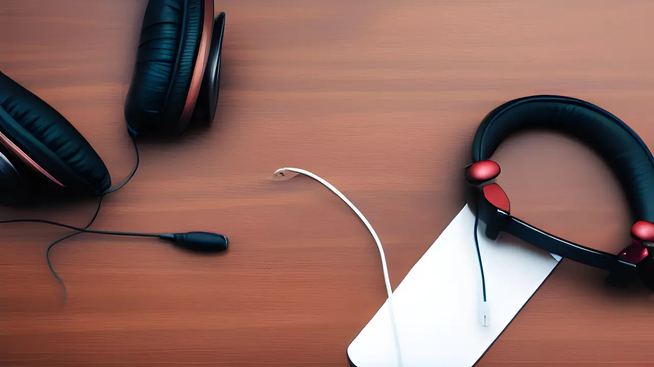 A picture of a desk and headphones to promote upcoming live event