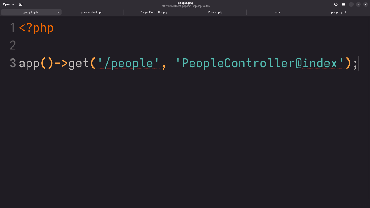 Leaf PHP Route