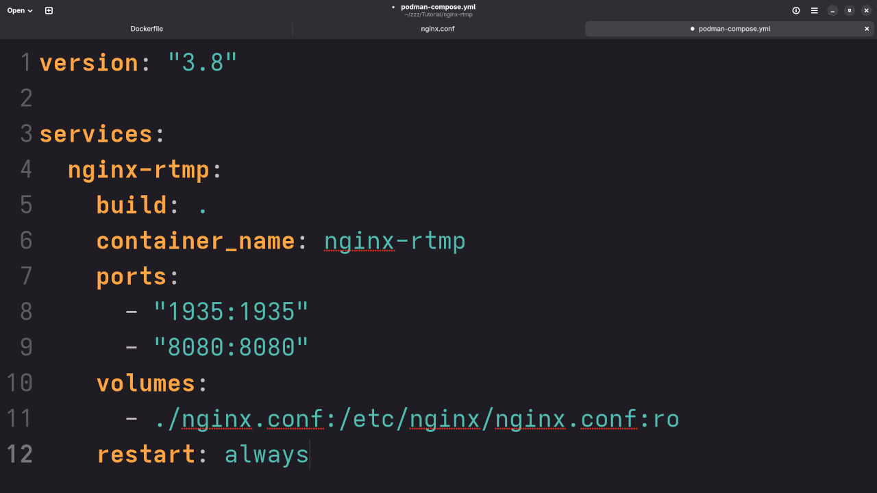 Compose YAML