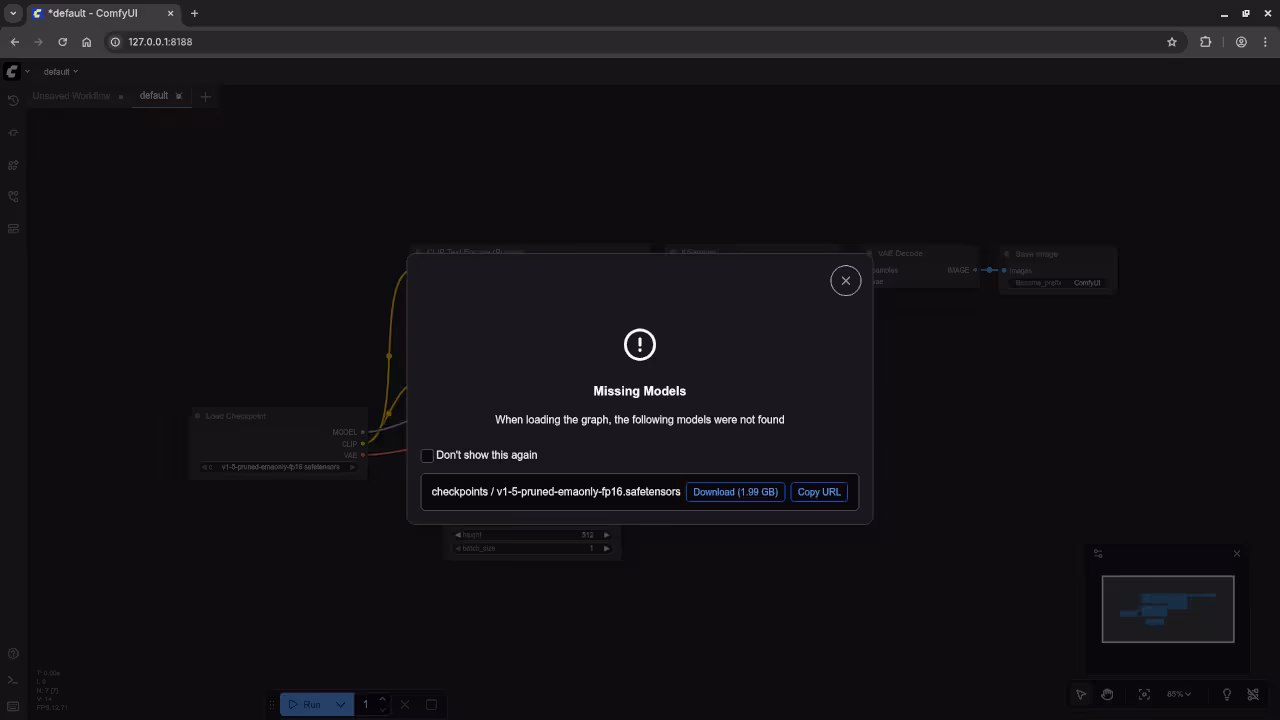 ComfyUI base model