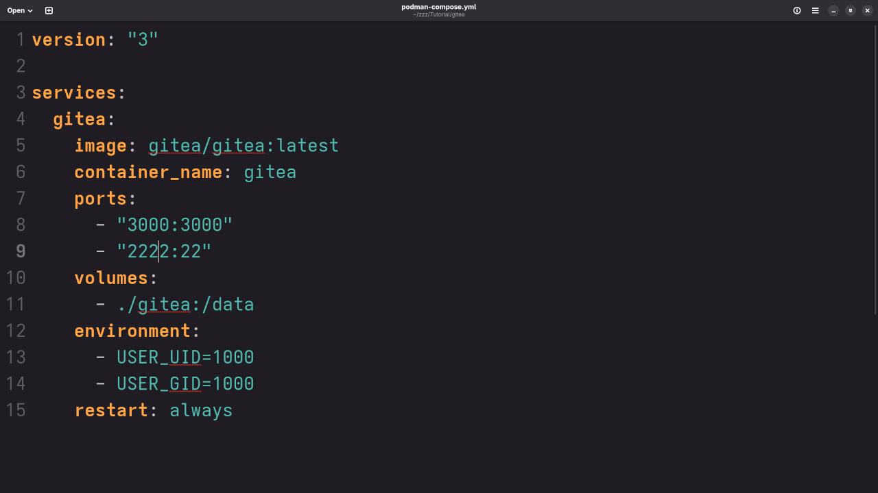 Compose YAML
