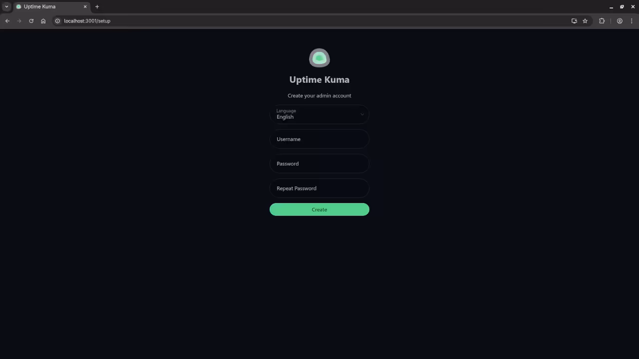 Uptime Kuma Setup