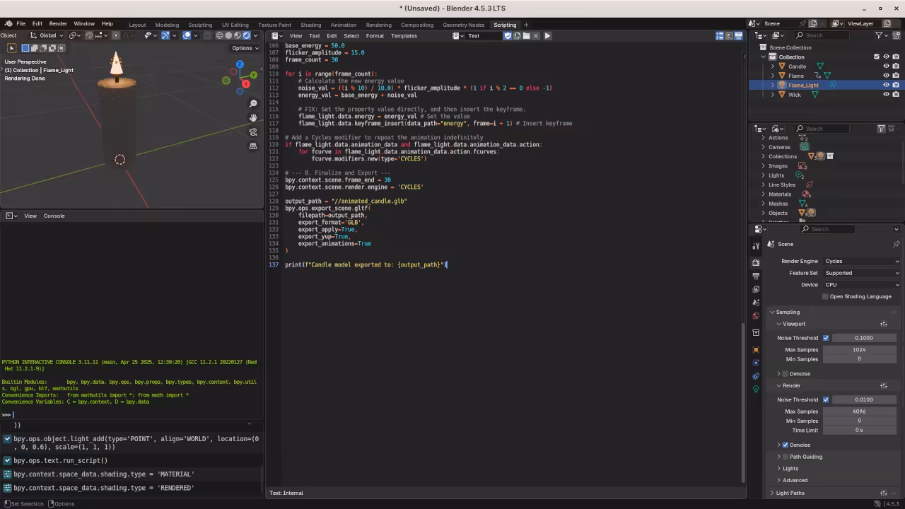 Low poly tensegrity table Python code
