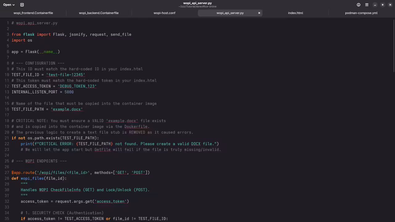 Collabora Online Backend Python