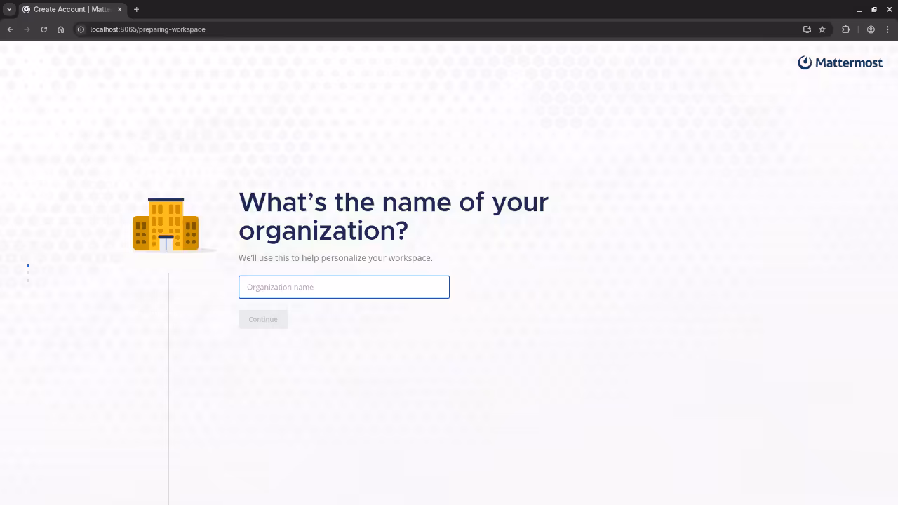 Mattermost Organization Creation
