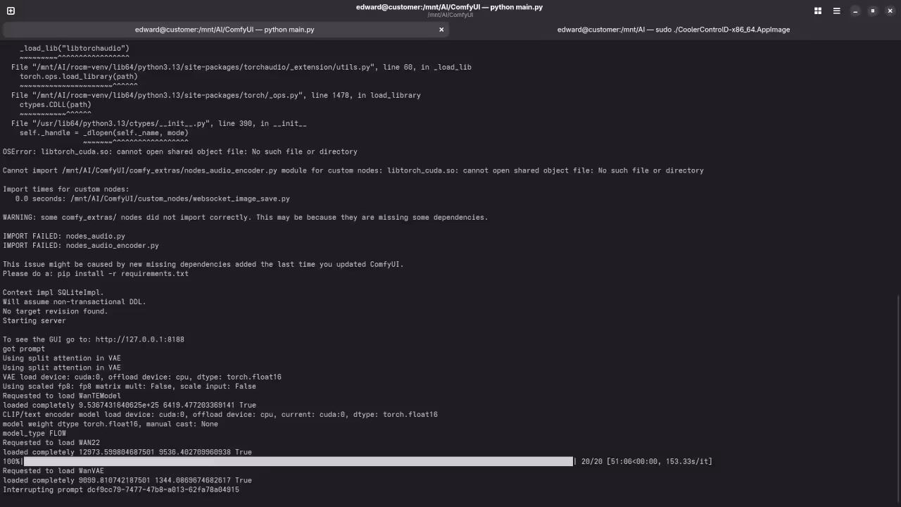 ComfyUI Generated Video Status