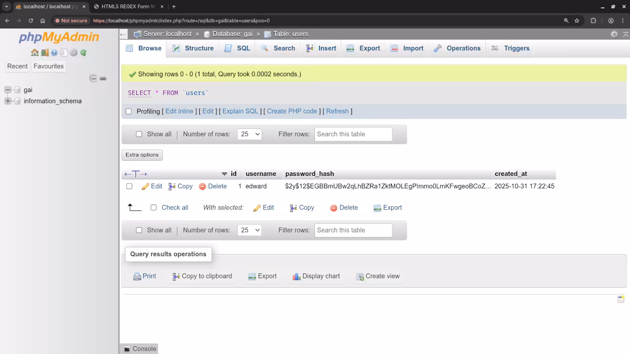 Form SubmissionIn Database