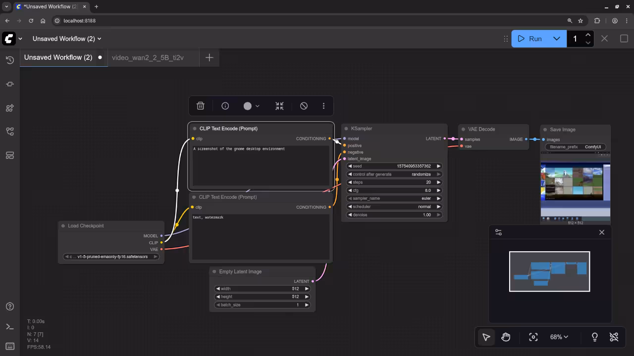 AI Generated Gnome Desktop