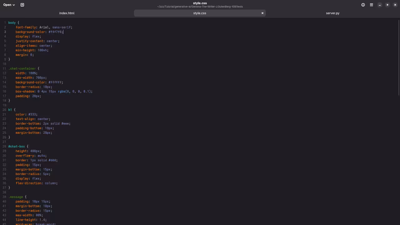 Custom llama.cpp Web UI CSS