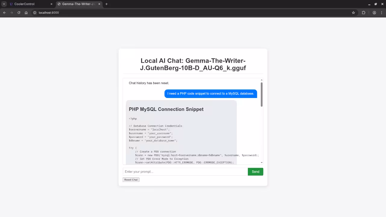 Gemma-The-Writer-J.GutenBerg-10B-D_AU-Q6_k answered question about PHP code