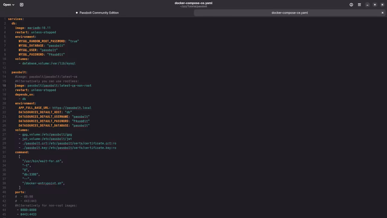 Passbolt Environment Variables