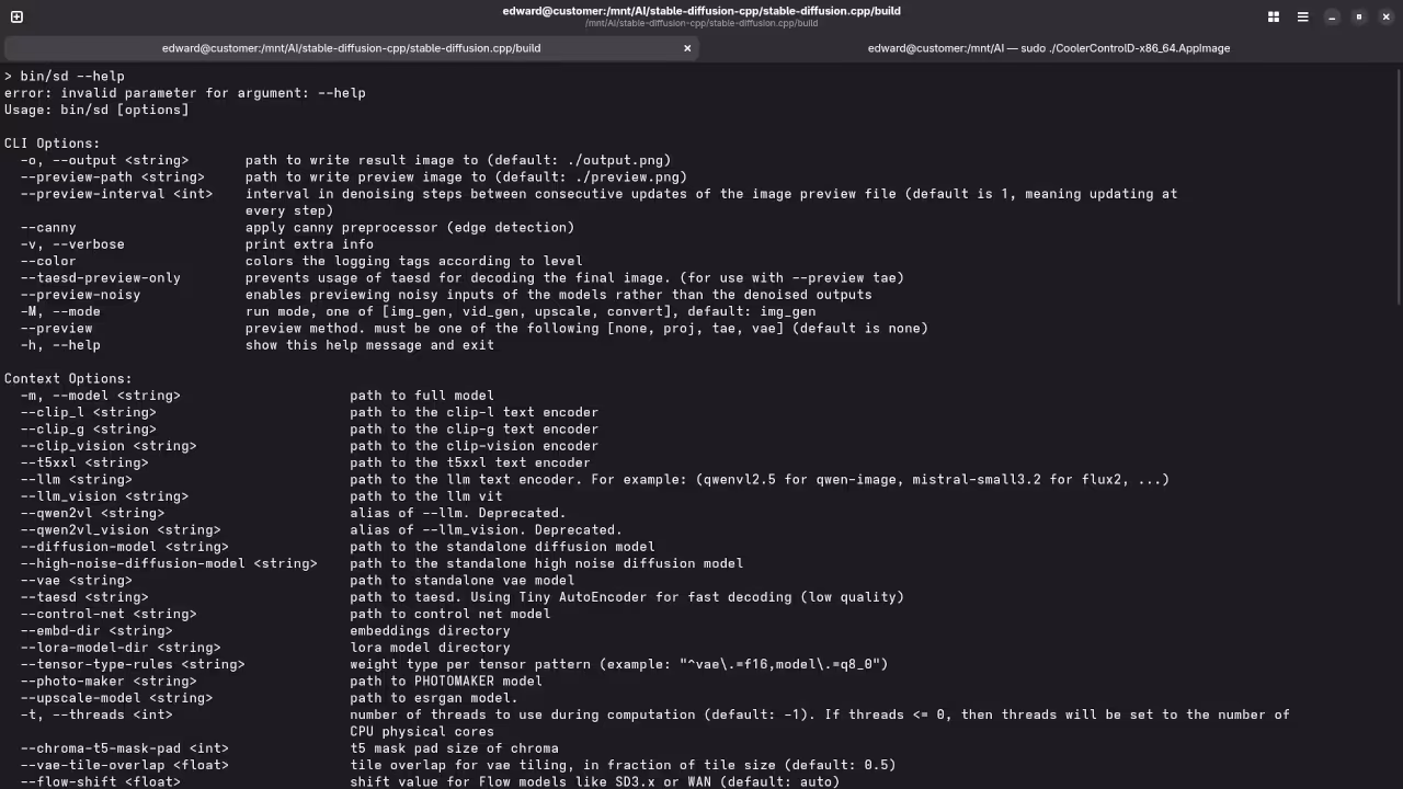 Stable-diffusion.cpp Help