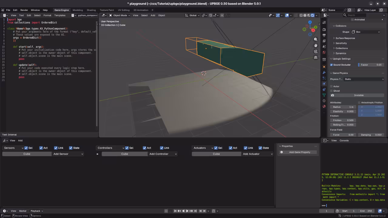 UPBGE Array Modifier