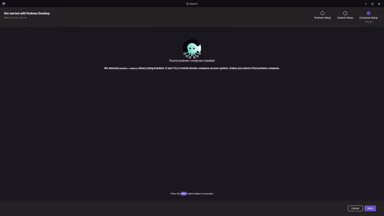 Podman Desktop Setup