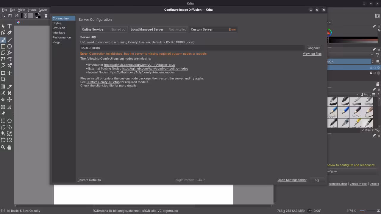Configure Krita Plugin