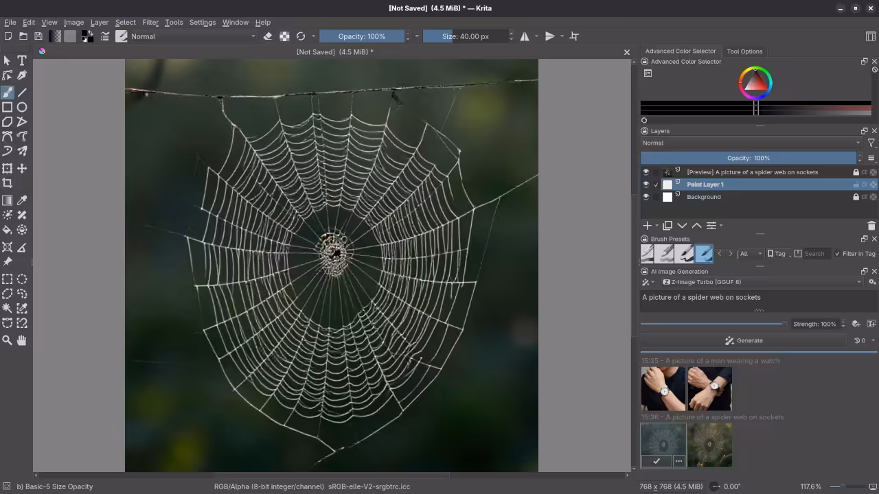 AI Generated Spider Web