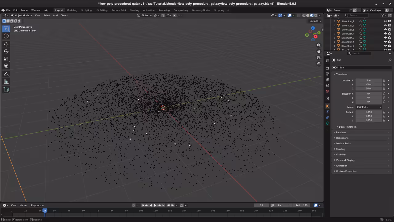 Procedural Galaxy in Blender
