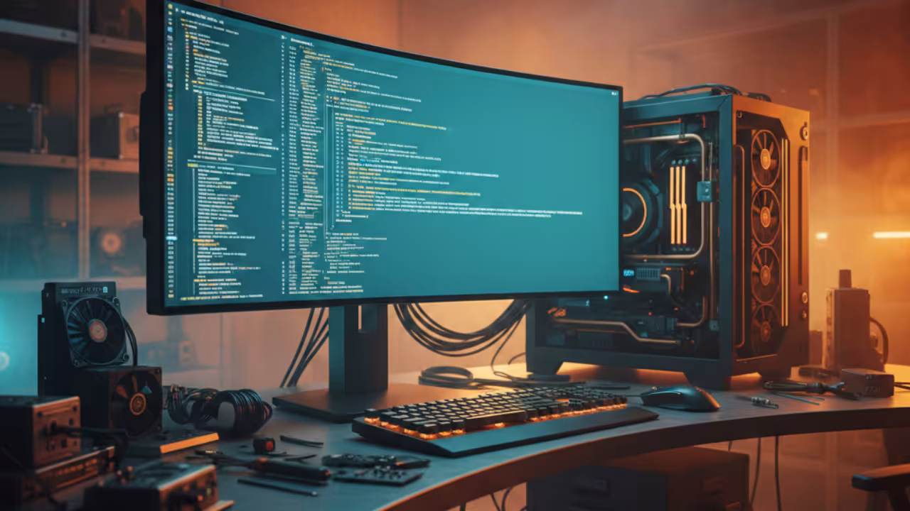 Procedural Robot Arm Wireframe