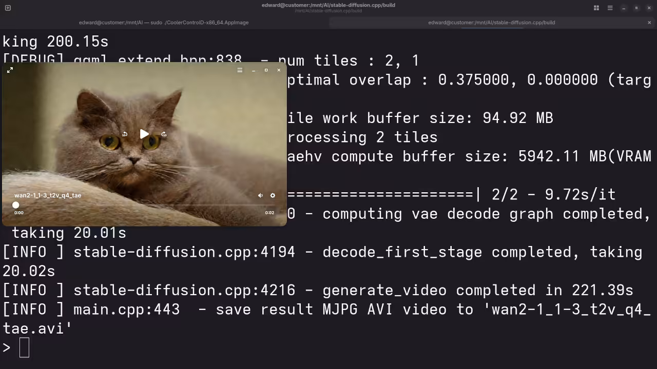 Wan 2.1 1.3B Q4 TAESD