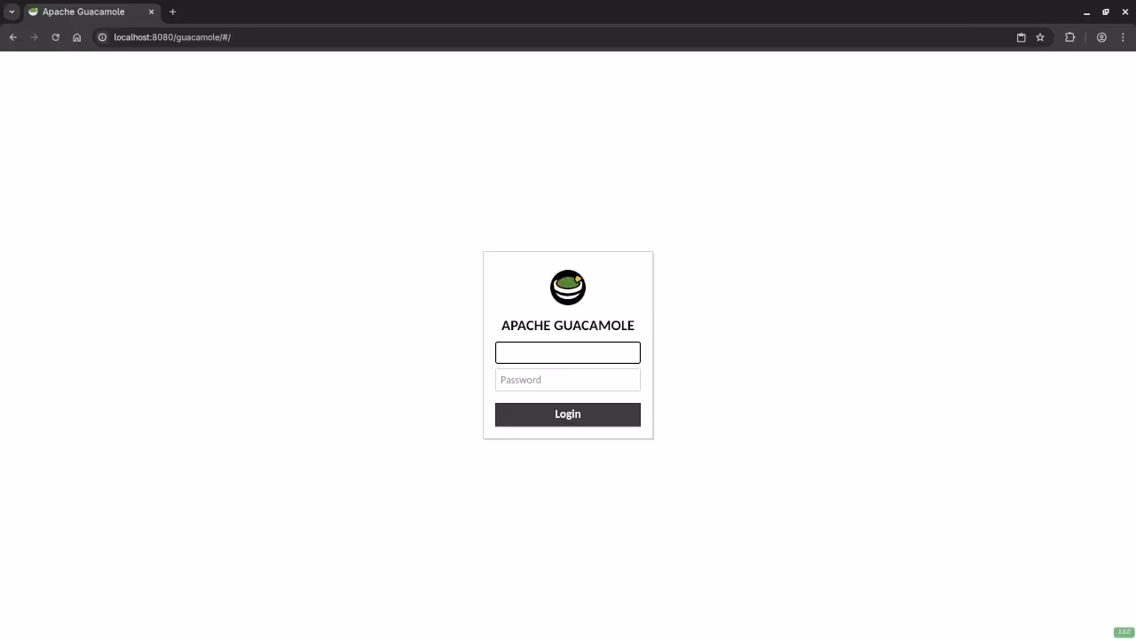 Guacamole Login
