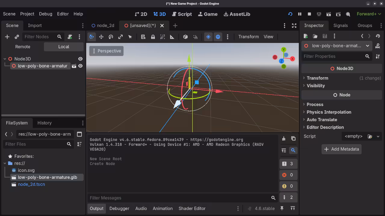 Godot Engine 3D Scene