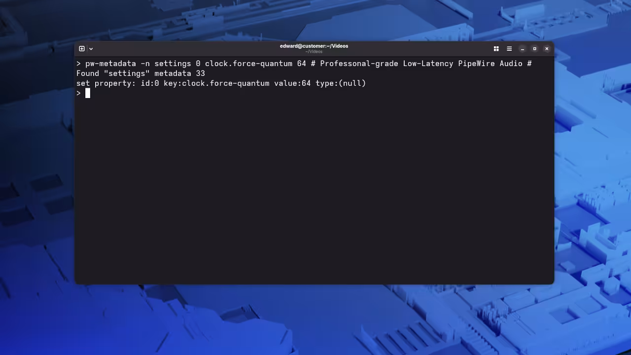 Terminal Synchronization
