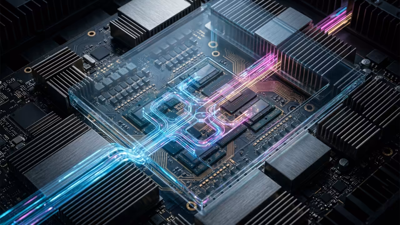 Macro photography of MI60 components
