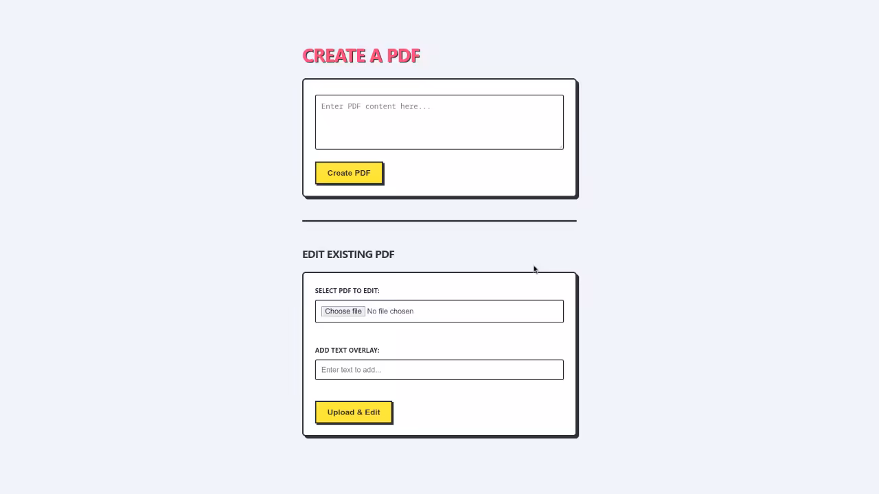 Pop PHP PDF Generation Interface