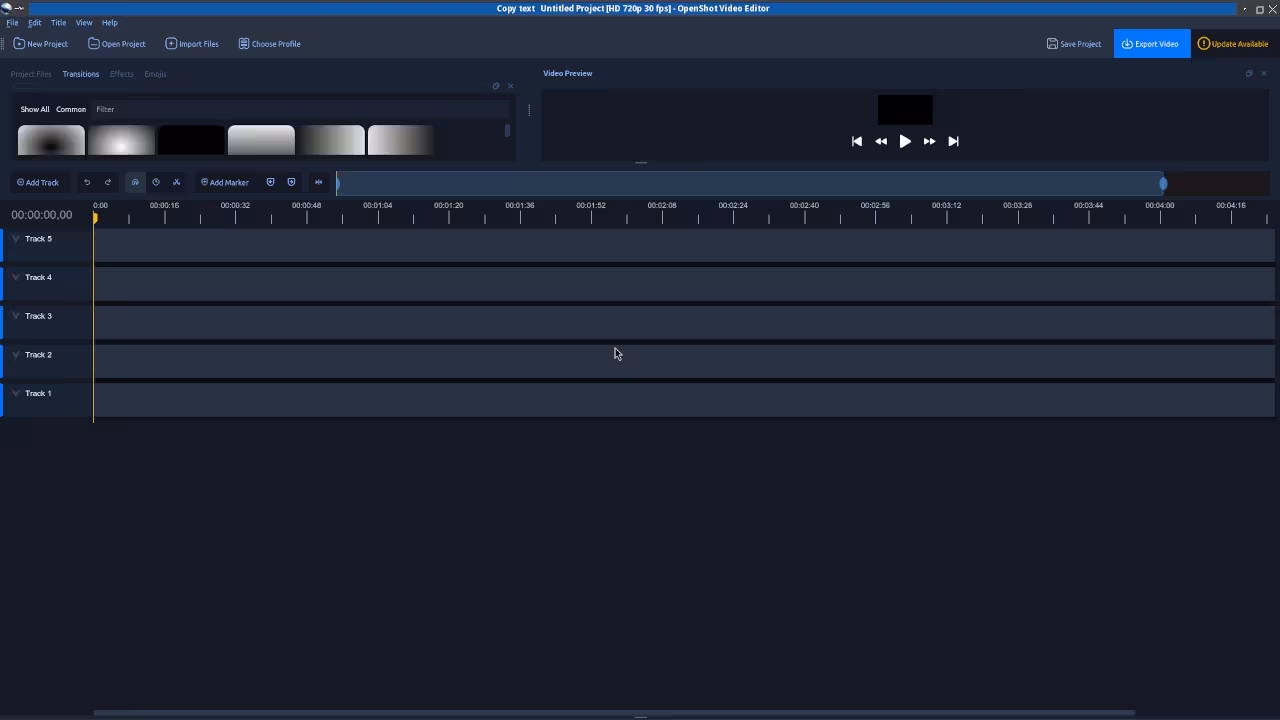 OpenShot Timeline Interface