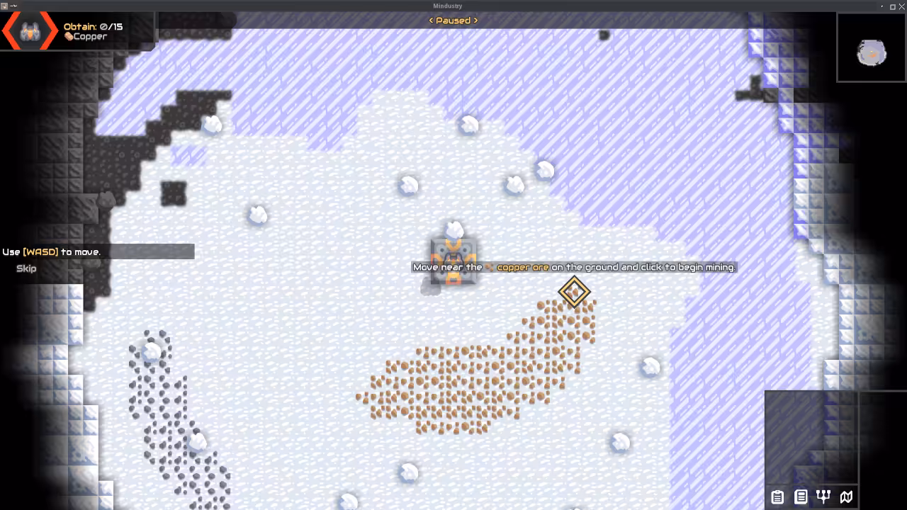Complex conveyor belt production chain in Mindustry gameplay