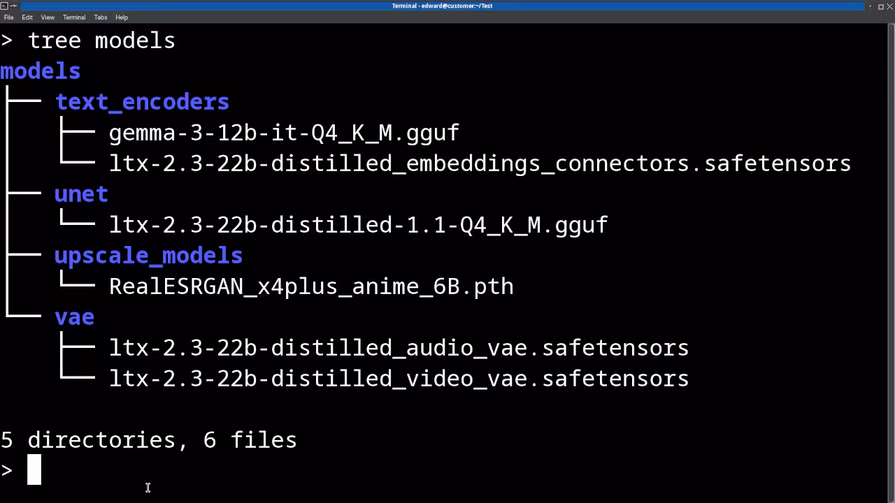 LTX 2.3 model file directory structure