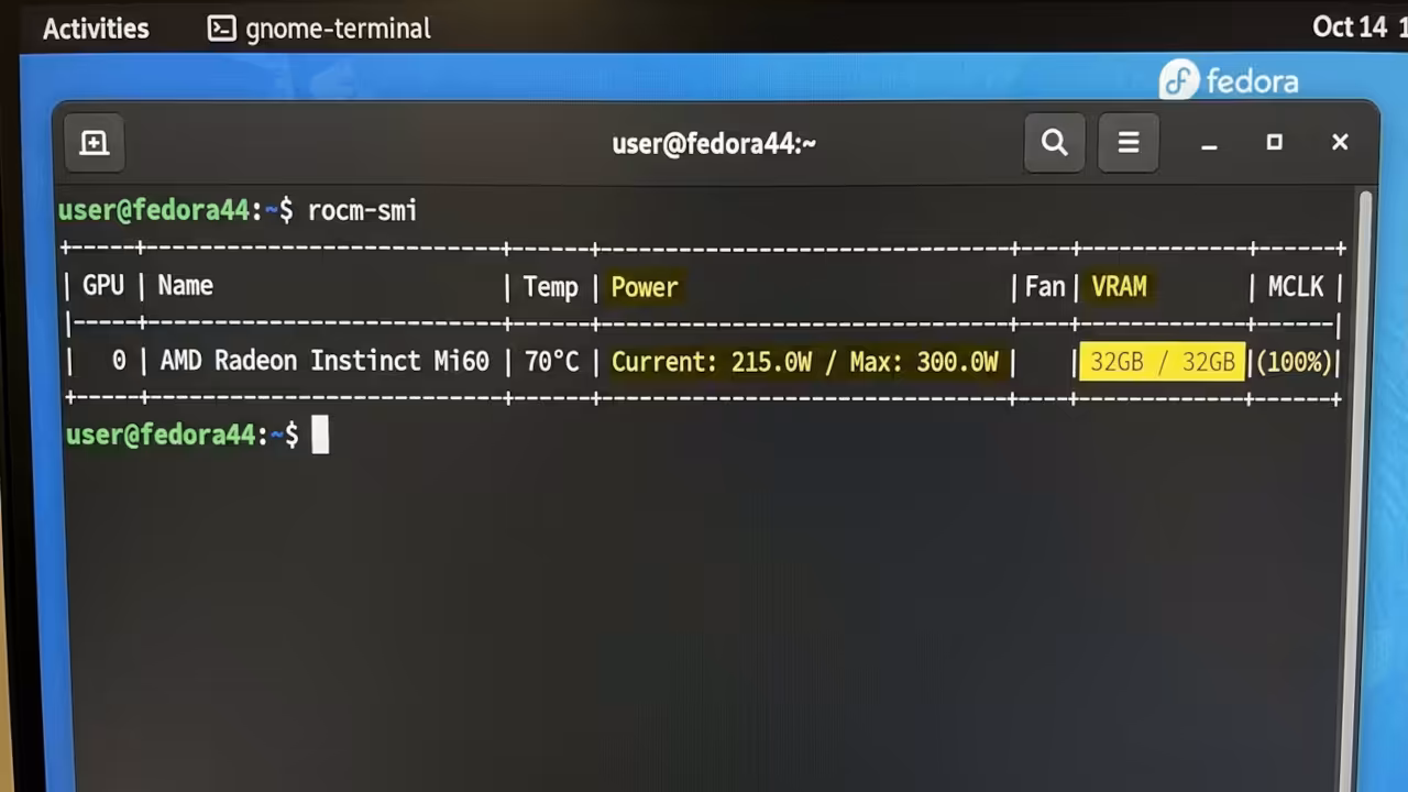 AMD Instinct Mi60 Hardware
