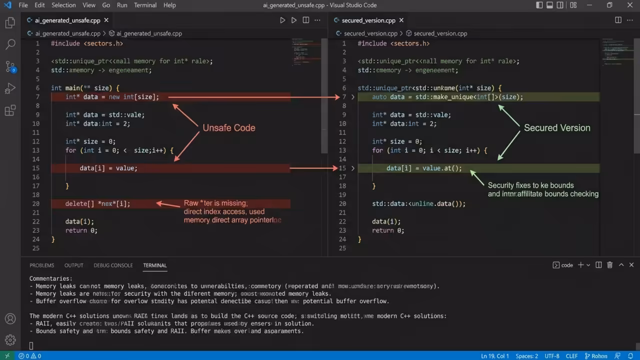 AI Code vs Secured Code