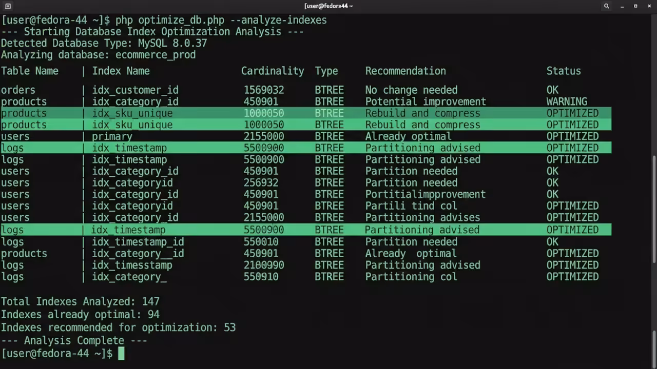 PHP Optimization Script