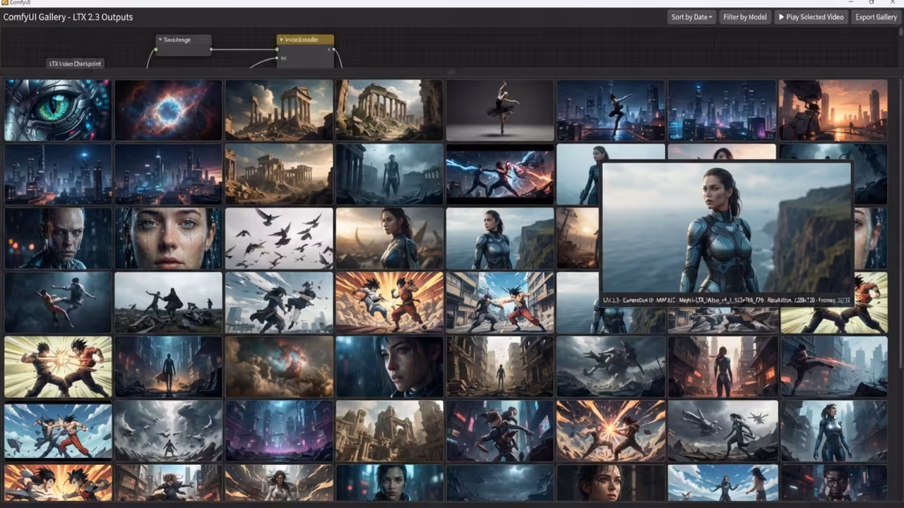 LTX 2.3 Video Results Gallery