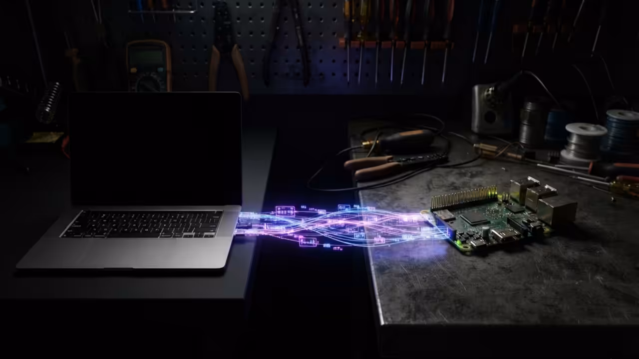 Digital bridge between laptop and Pi Zero W