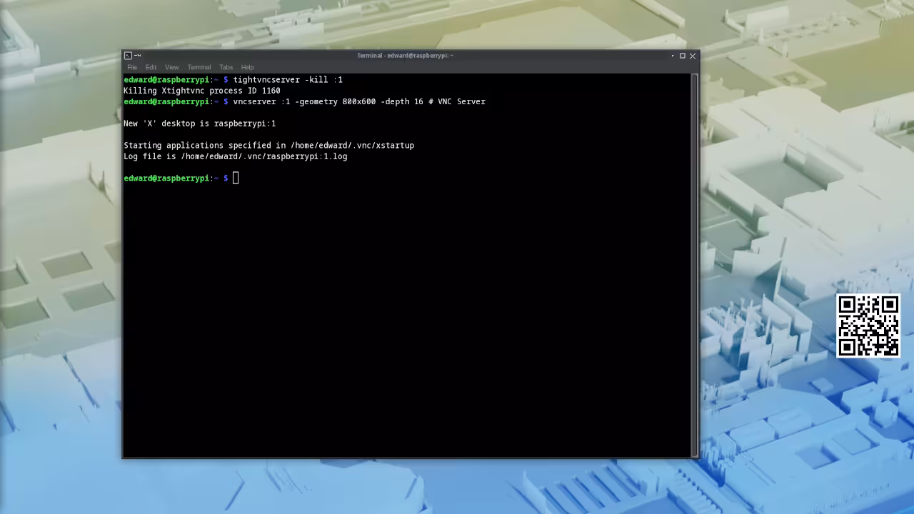 Raspi-config VNC enable menu