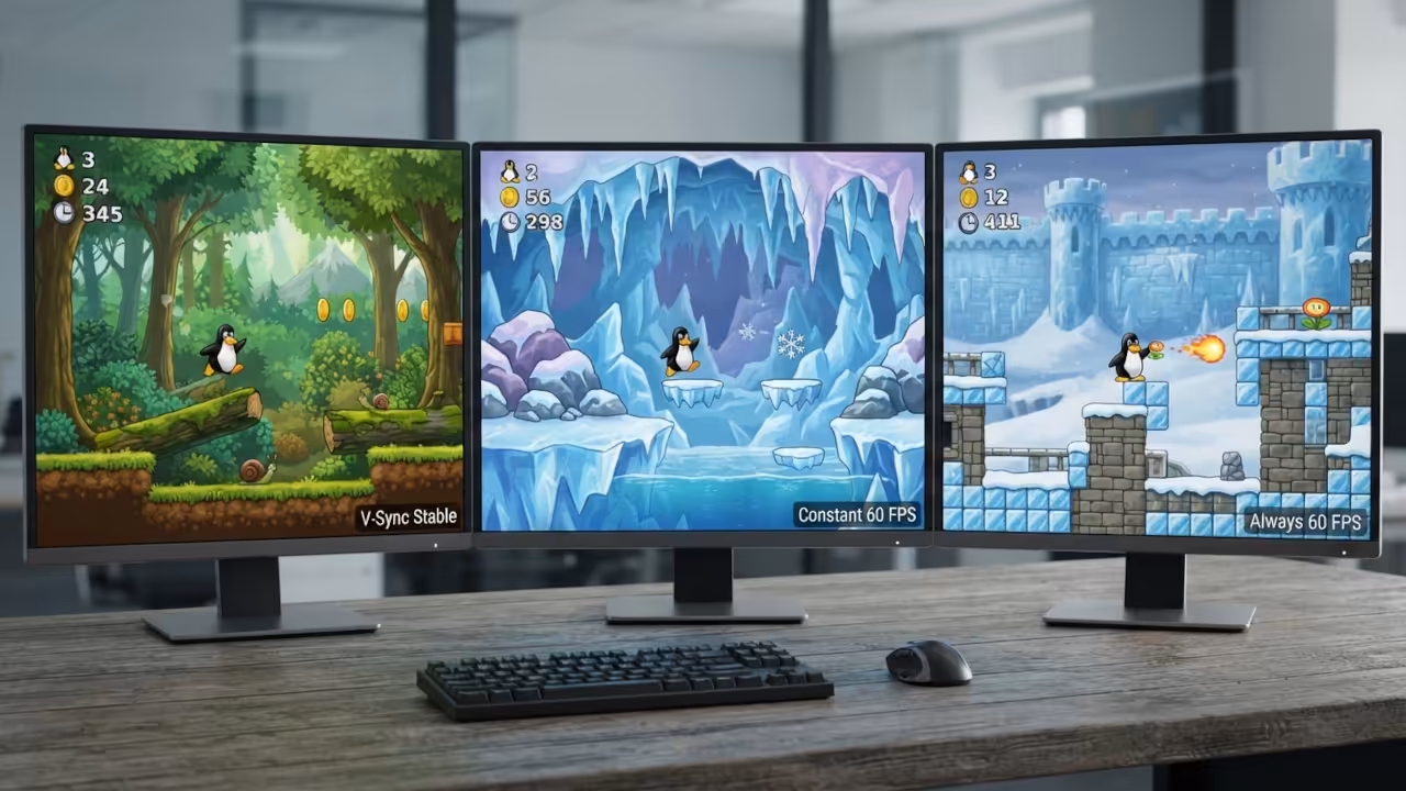 SuperTux 2 gameplay forest level