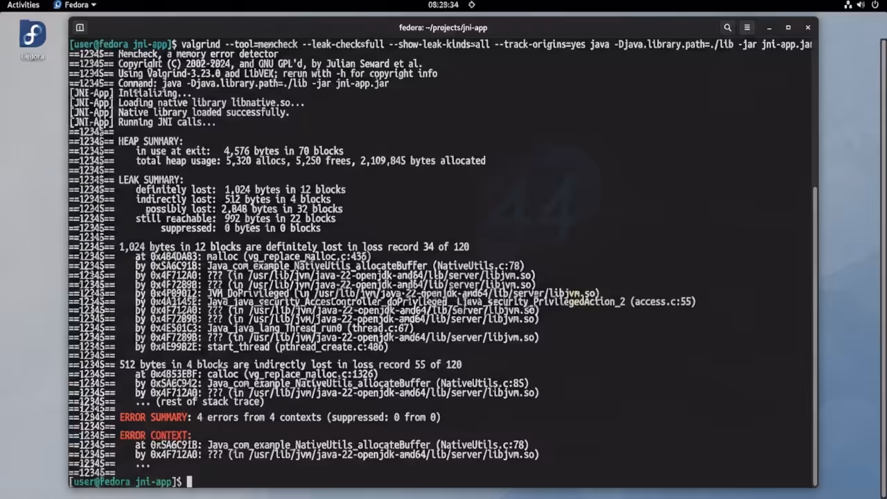 JNI Memory Profile