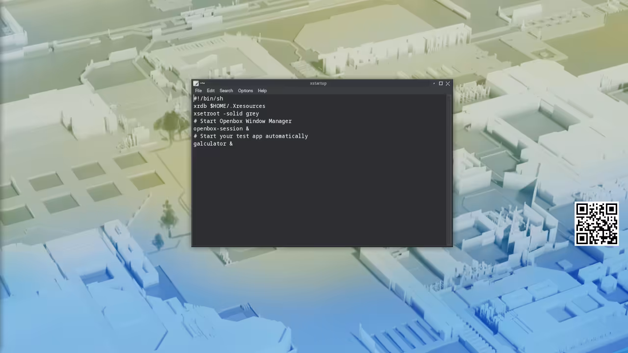 xstartup file configuration in Leafpad