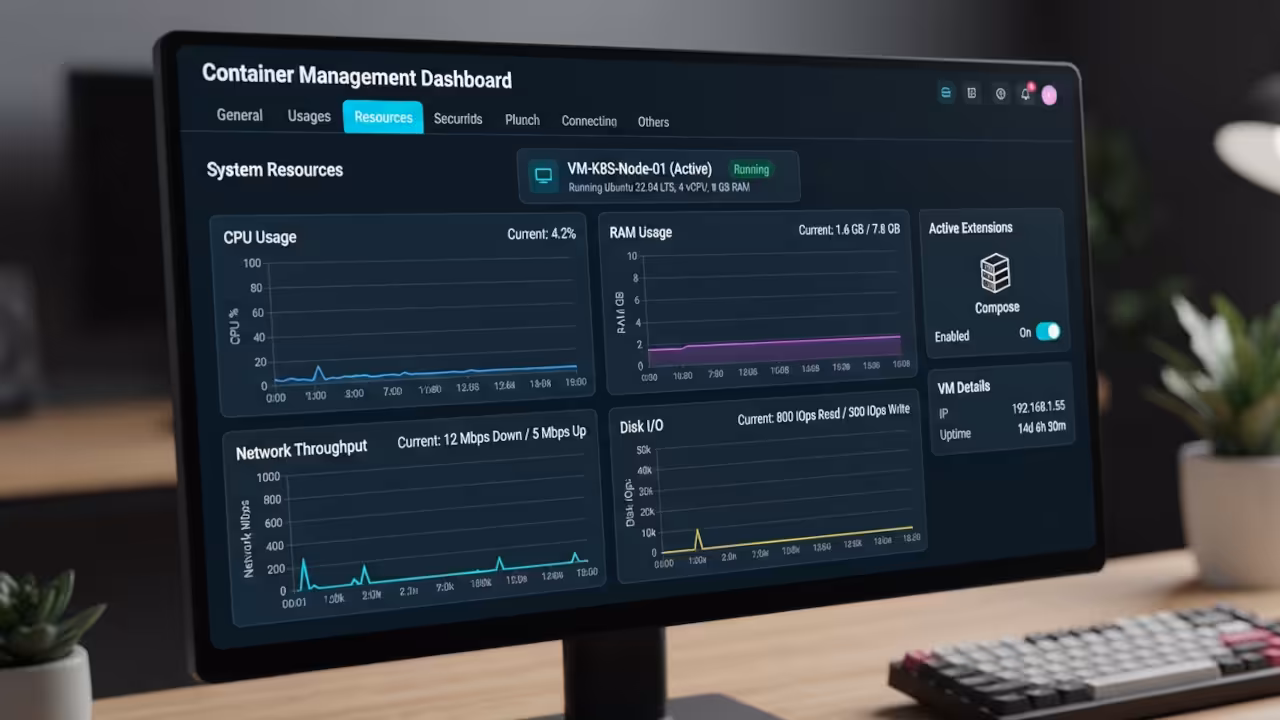 Podman Desktop Resource Dashboard
