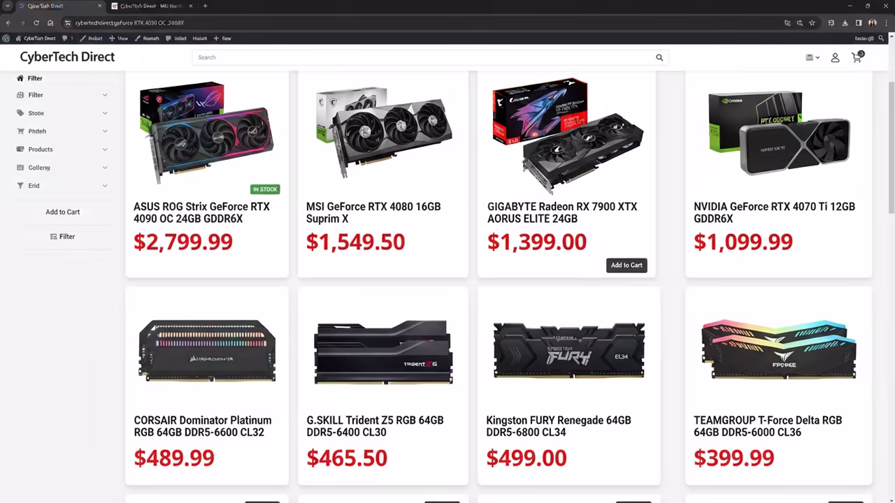 Inflated GPU and RAM Prices