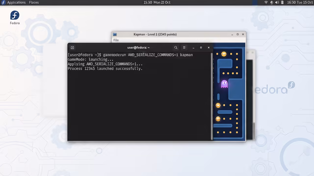 Terminal command execution