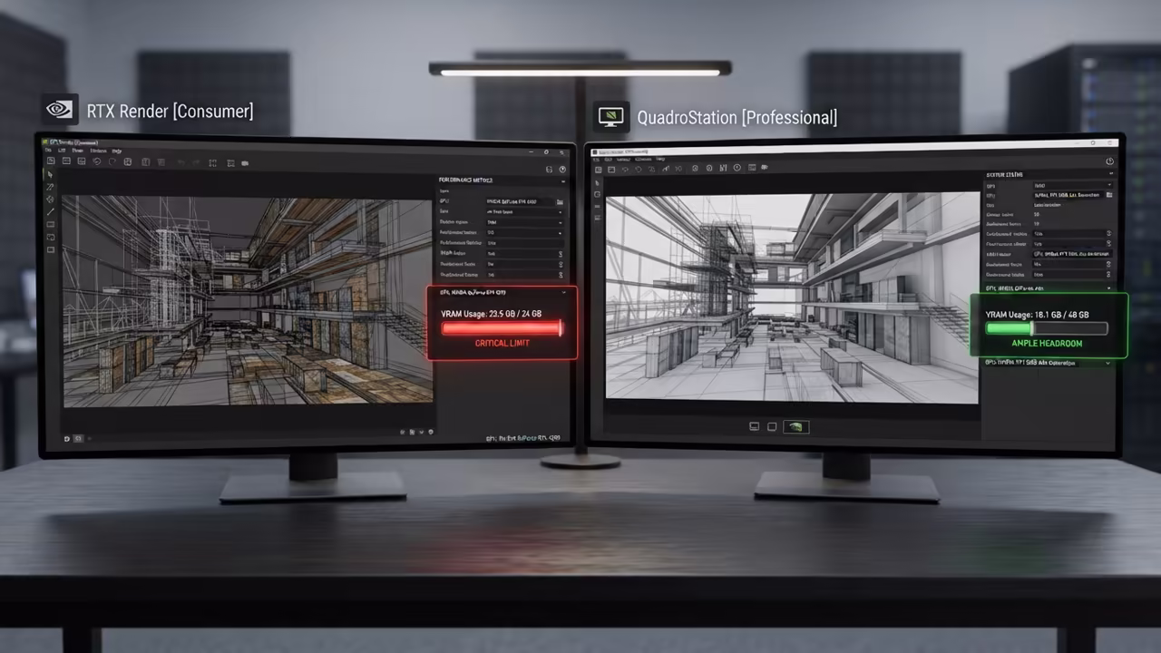 VRAM usage comparison