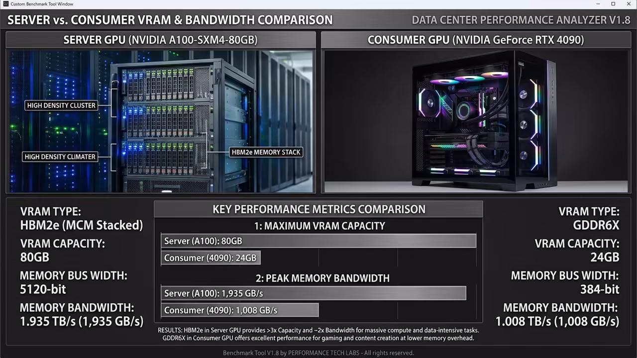 Hardware specifications comparison