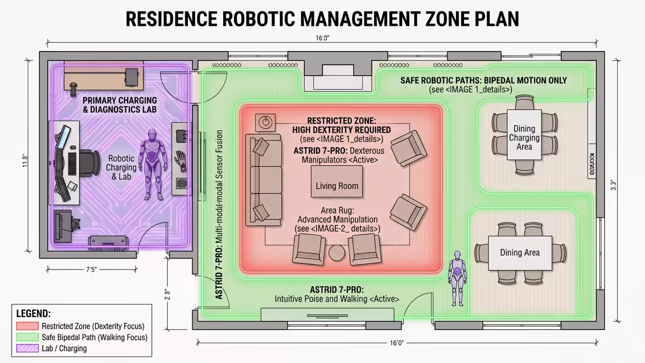 Living room geofencing map