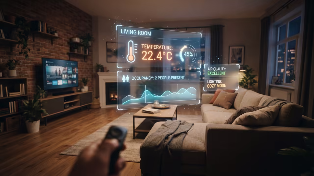 First person view of ambient data overlays